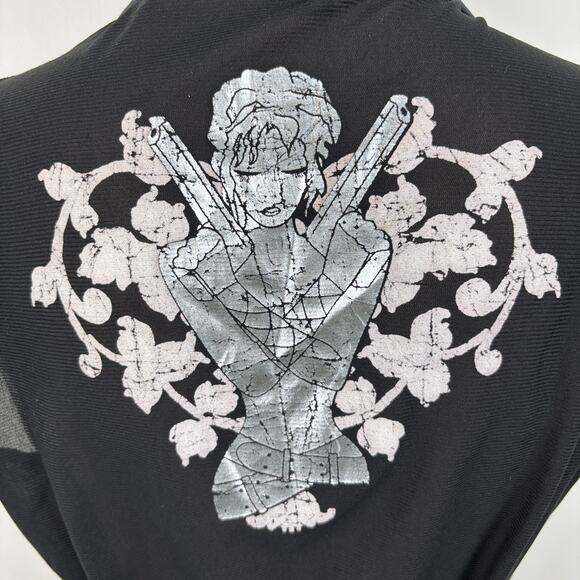 Vintage Y2K Wet Seal Vest Waistcoat Punk Cyber Grunge whimsigoth myspace - Picture 2 of 10